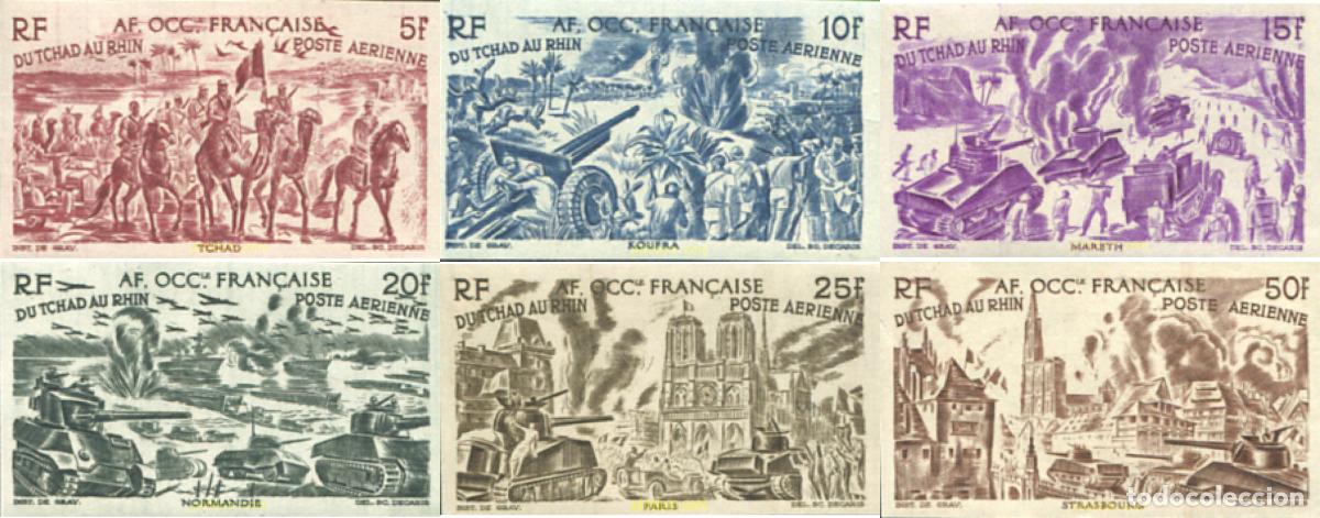 Sellos: 19028 MNH AFRICA OCCIDENTAL FRANCESA 1946 DEL CHAD AL RIN