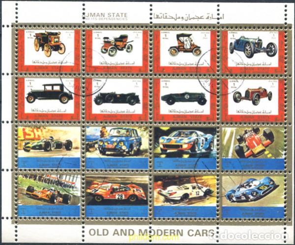 Sellos: 289763 USED AJMAN 1973 AUTOMOVILES ANTIGUOS Y MODERNOS