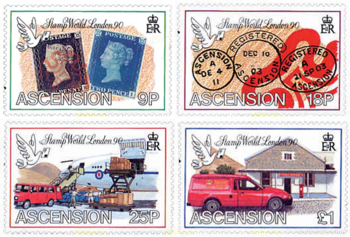 Sellos: 47904 MNH ASCENSION 1990 LONDON 90. EXPOSICION FILATELICA INTERNACIONAL