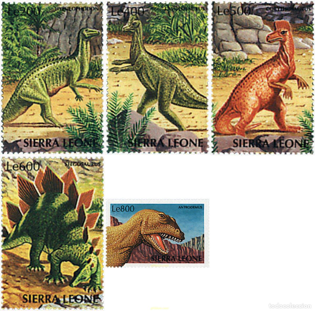 Sellos: 42668 MNH SIERRA LEONA 1998 FAUNA PREHISTORICA