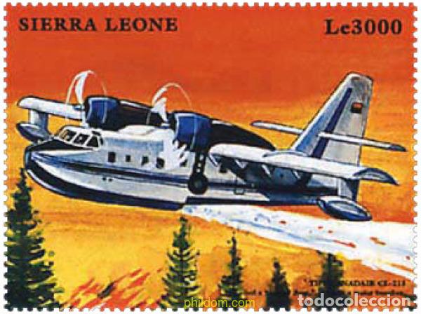 Sellos: 151308 MNH SIERRA LEONA 1999 AVIONES