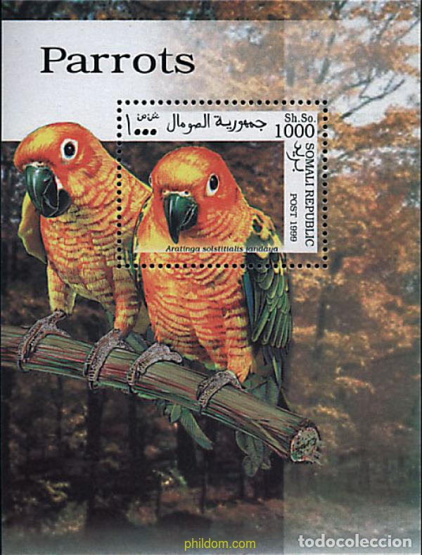 Sellos: 238960 MNH SOMALIA. Rep&uacute;blica 1999 LOROS