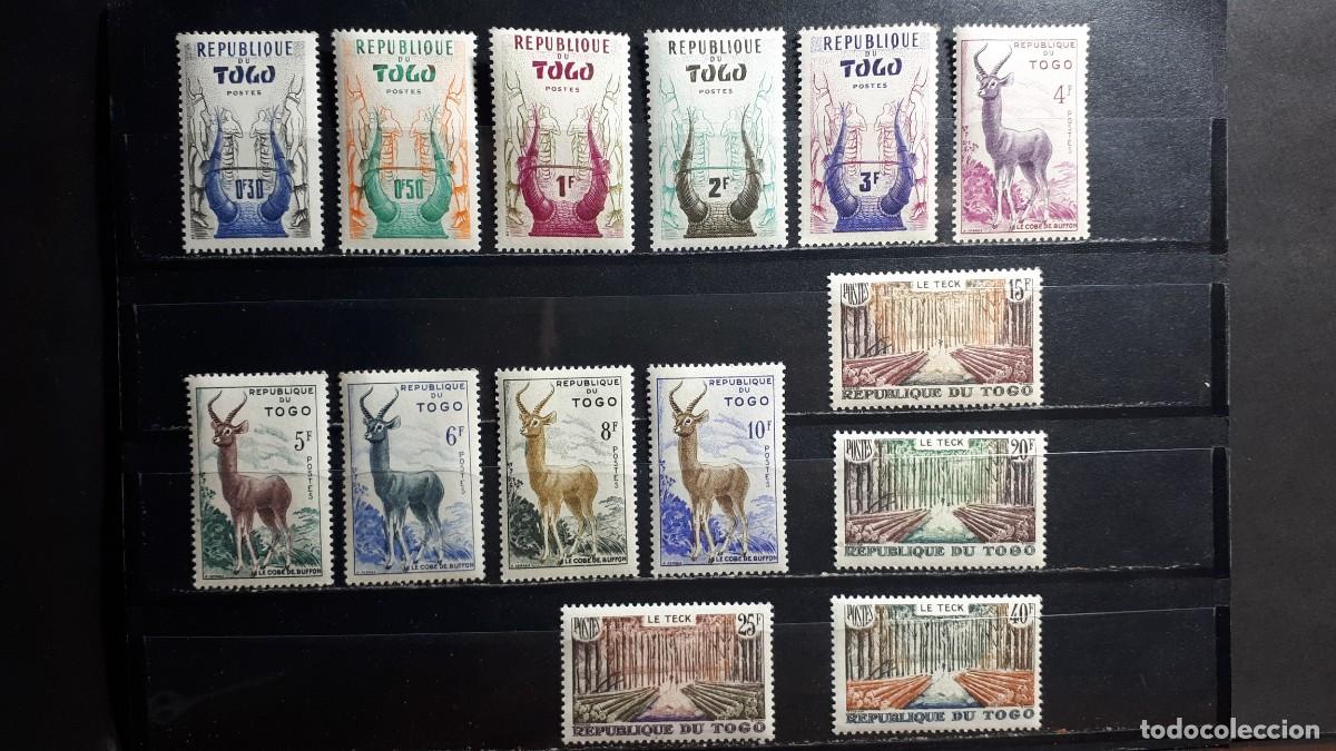 Sellos: TOGO. A&Ntilde;O 1959. **. YVERT 278/91