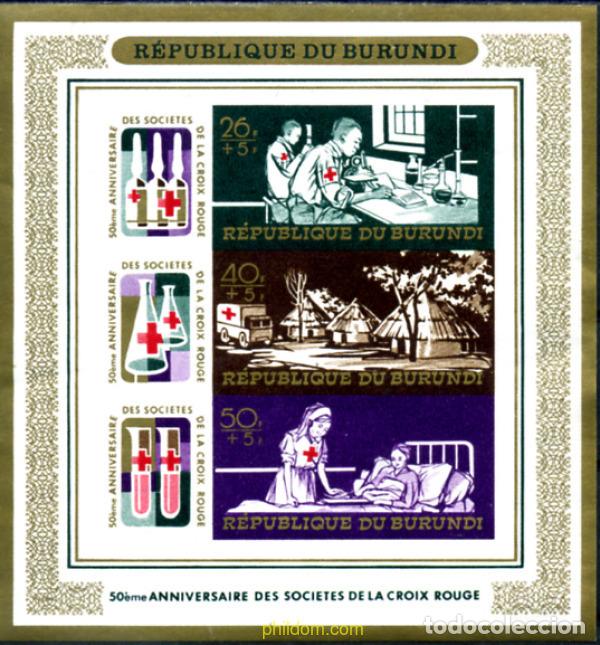Timbres: 19197 MNH BURUNDI 1969 50 ANIVERSARIO DE LA LIGA DE LAS SOCIEDADES DE LA CRUZ ROJA