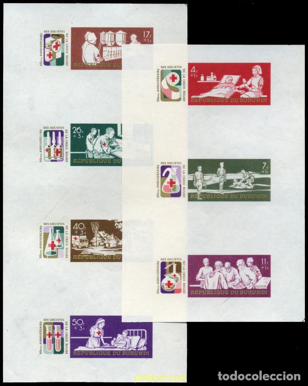 Sellos: 202223 MNH BURUNDI 1969 50 ANIVERSARIO DE LA LIGA DE SOCIEDADES DE LA CRUZ ROJA