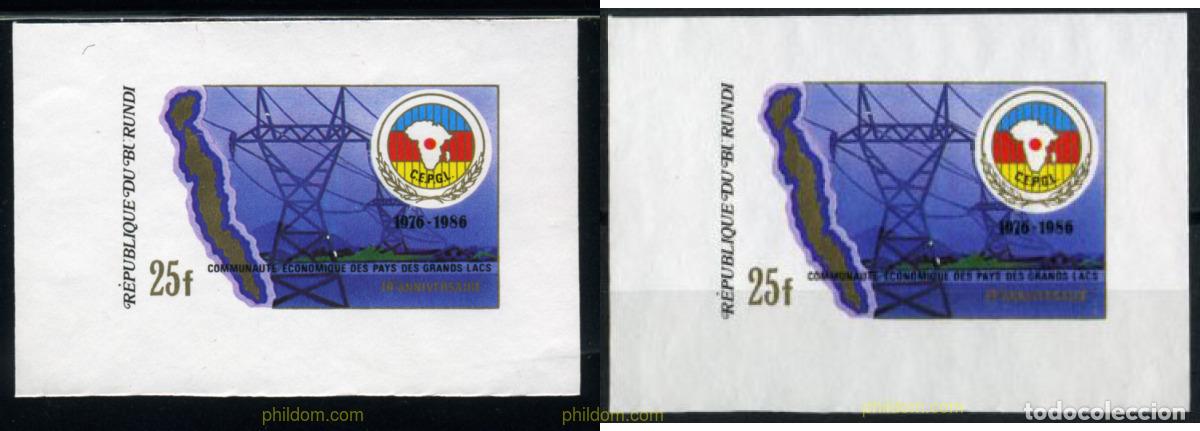 Sellos: 202729 MNH BURUNDI 1987 10 ANIVERSARIO DE LA CEPGL