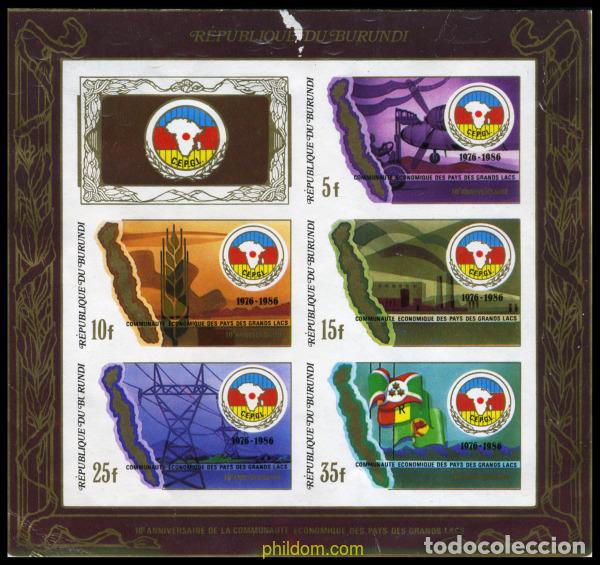 Sellos: 202718 MNH BURUNDI 1987 10 ANIVERSARIO DE LA CEPGL