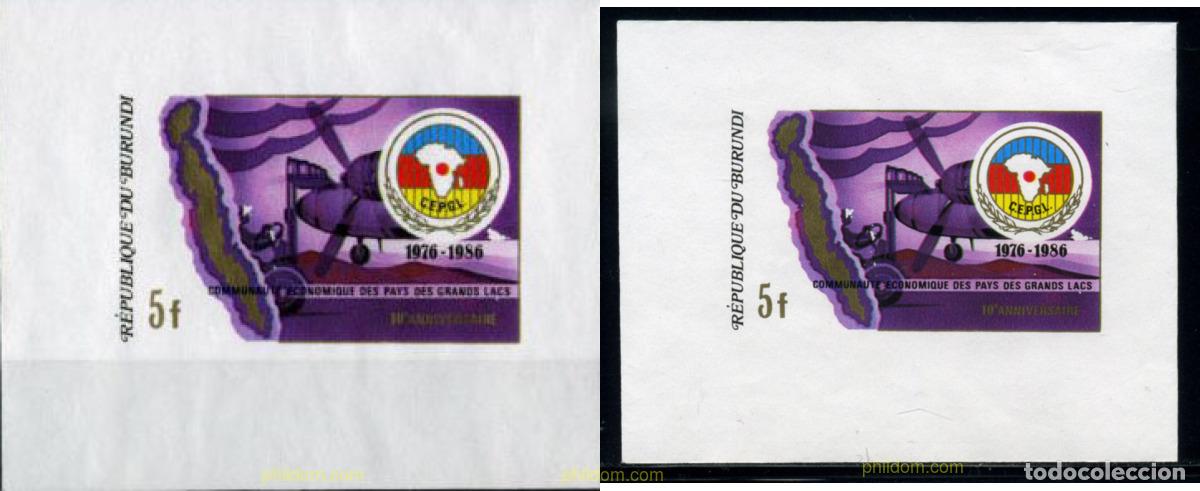 Sellos: 202732 MNH BURUNDI 1987 10 ANIVERSARIO DE LA CEPGL