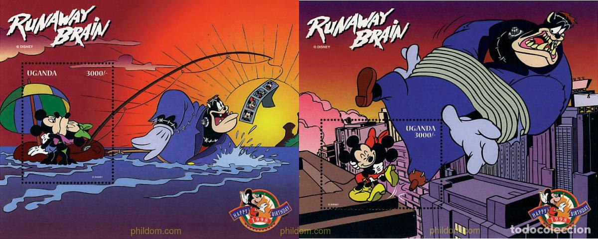 Sellos: 48374 MNH UGANDA 1998 70 ANIVERSARIO DE MICKEY MOUSE