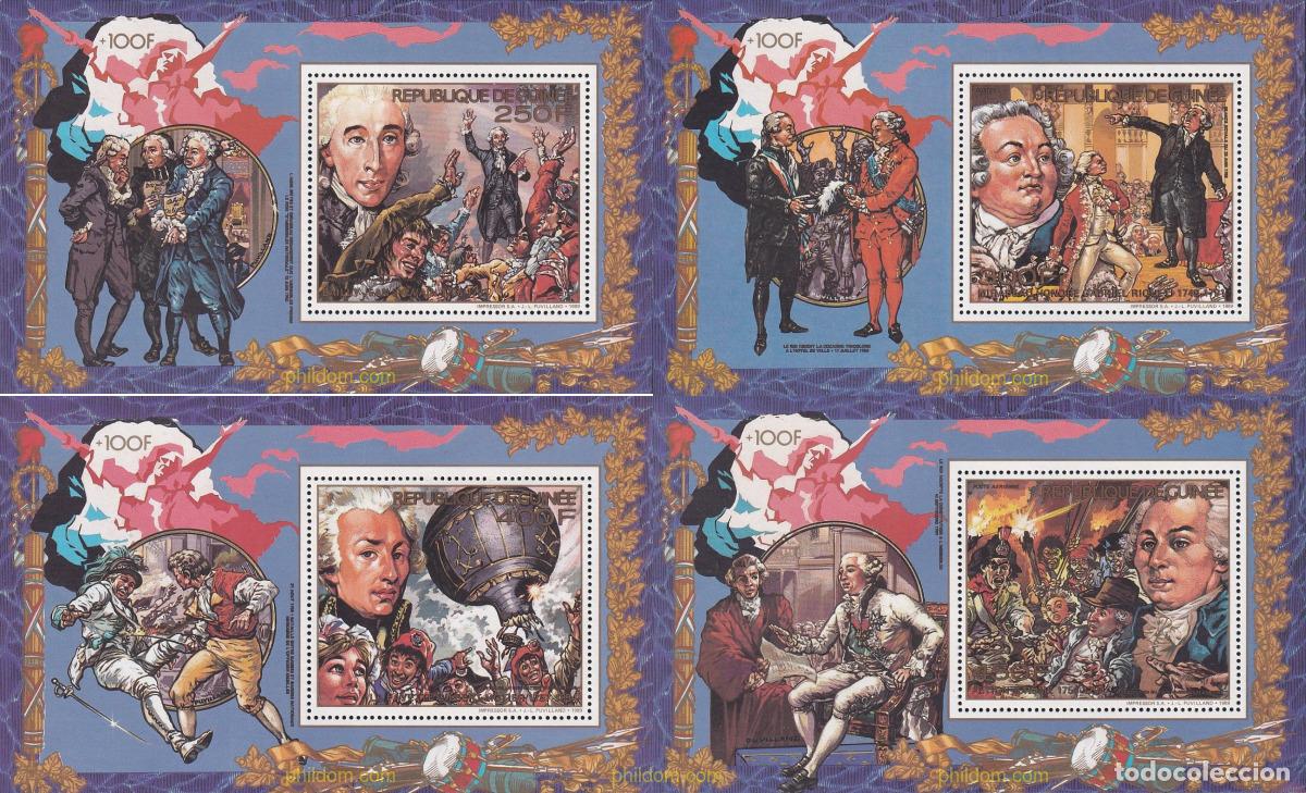 Sellos: 39709 MNH GUINEA 1989 200 ANIVERSARIO DE LA REVOLUCION FRANCESA