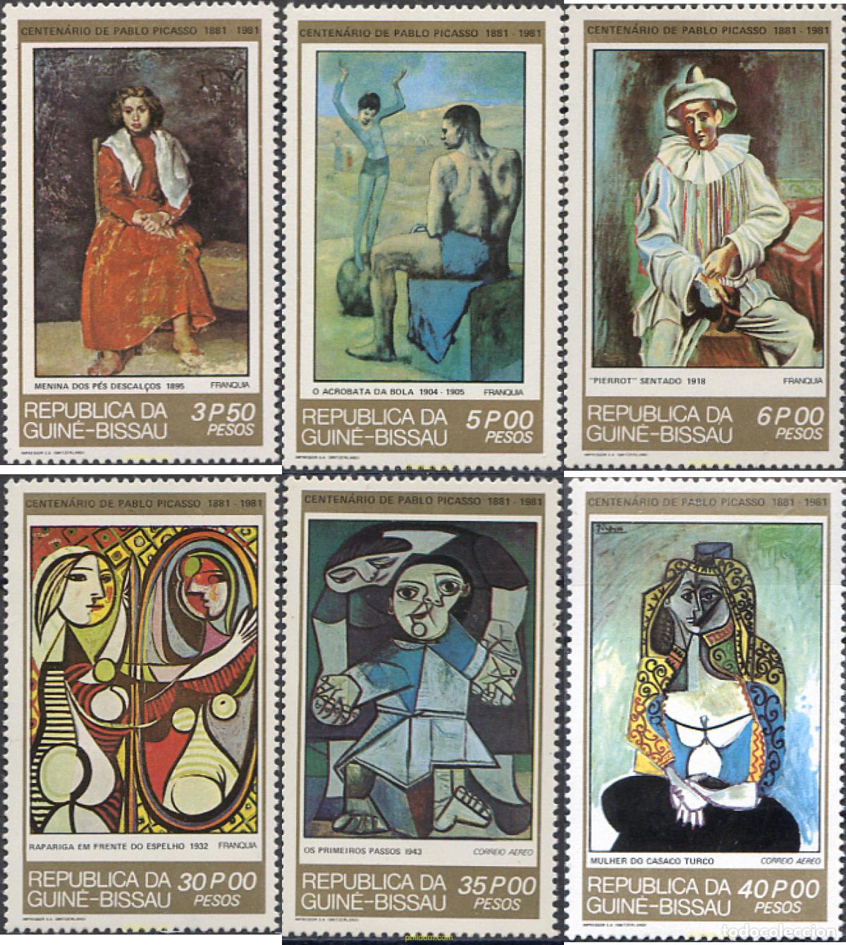 Sellos: 39737 MNH GUINEA BISSAU 1981 CENTENARIO DEL NACIMIENTO DE PABLO PICASSO