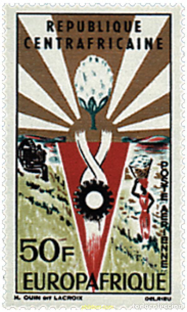 Sellos: 50723 MNH CENTROAFRICANA 1965 EUROPA AFRICA