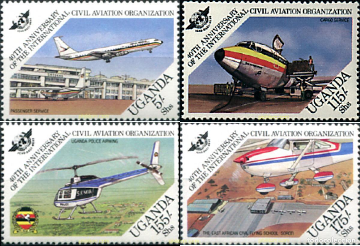 Sellos: 42657 MNH UGANDA 1984 40 ANIVERSARIO DE LA O.A.C.I.