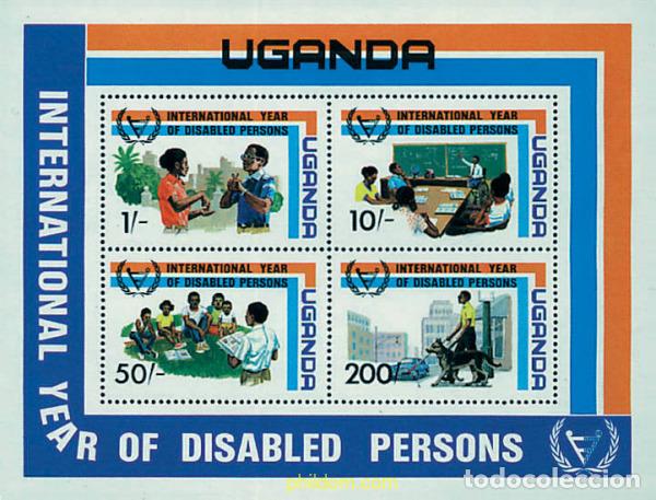 Sellos: 47712 MNH UGANDA 1981 A&Ntilde;O INTERNACIONAL DE LOS DISCAPACITADOS