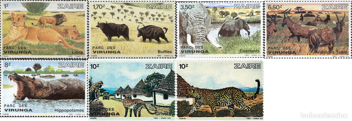 Sellos: 39968 MNH ZAIRE 1982 PARQUE NACIONAL DE VIRUNGA