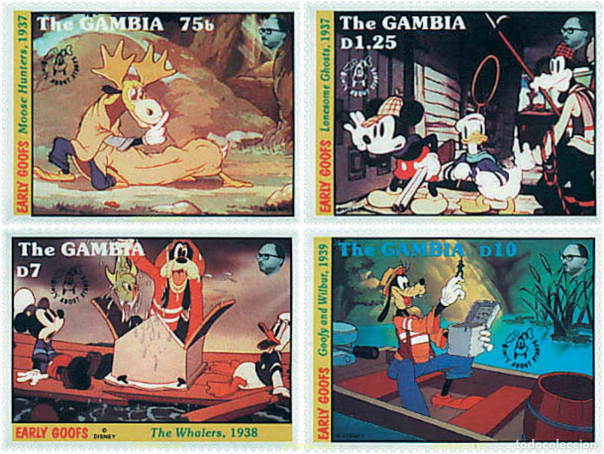 Sellos: 253413 MNH GAMBIA 1992 60 ANIVERSARIO DE GOOFY