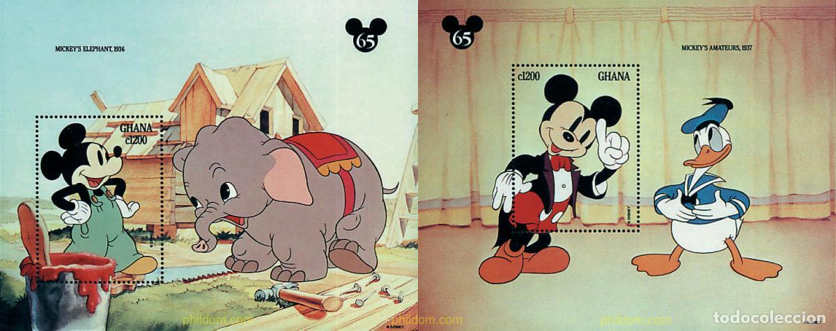 Sellos: 47659 MNH GHANA 1994 65 ANIVERSARIO DE MICKEY MOUSE