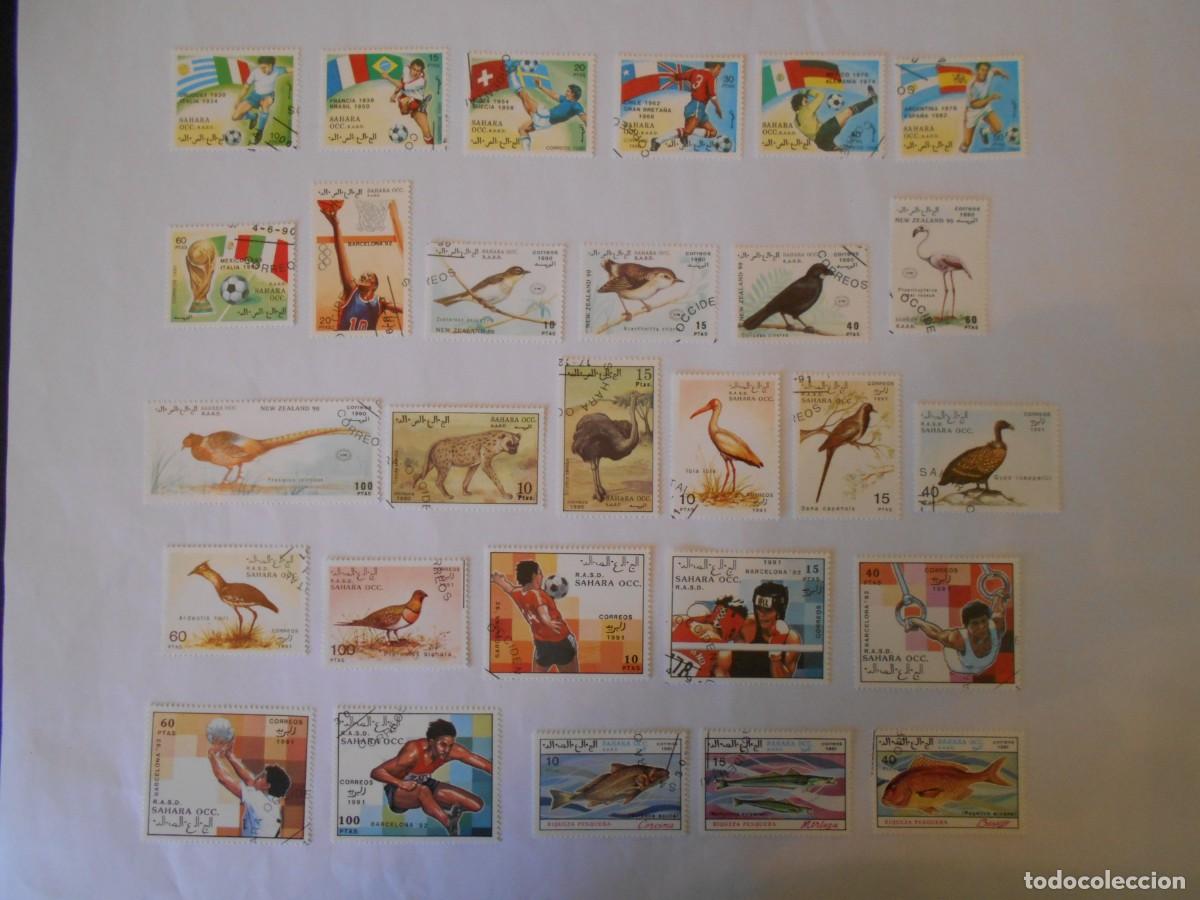 Sellos: SAHARA OCCIDENTAL-R.A.S.D.-90 SELLOS DIFERENTES-1990-1992-LOTE 1