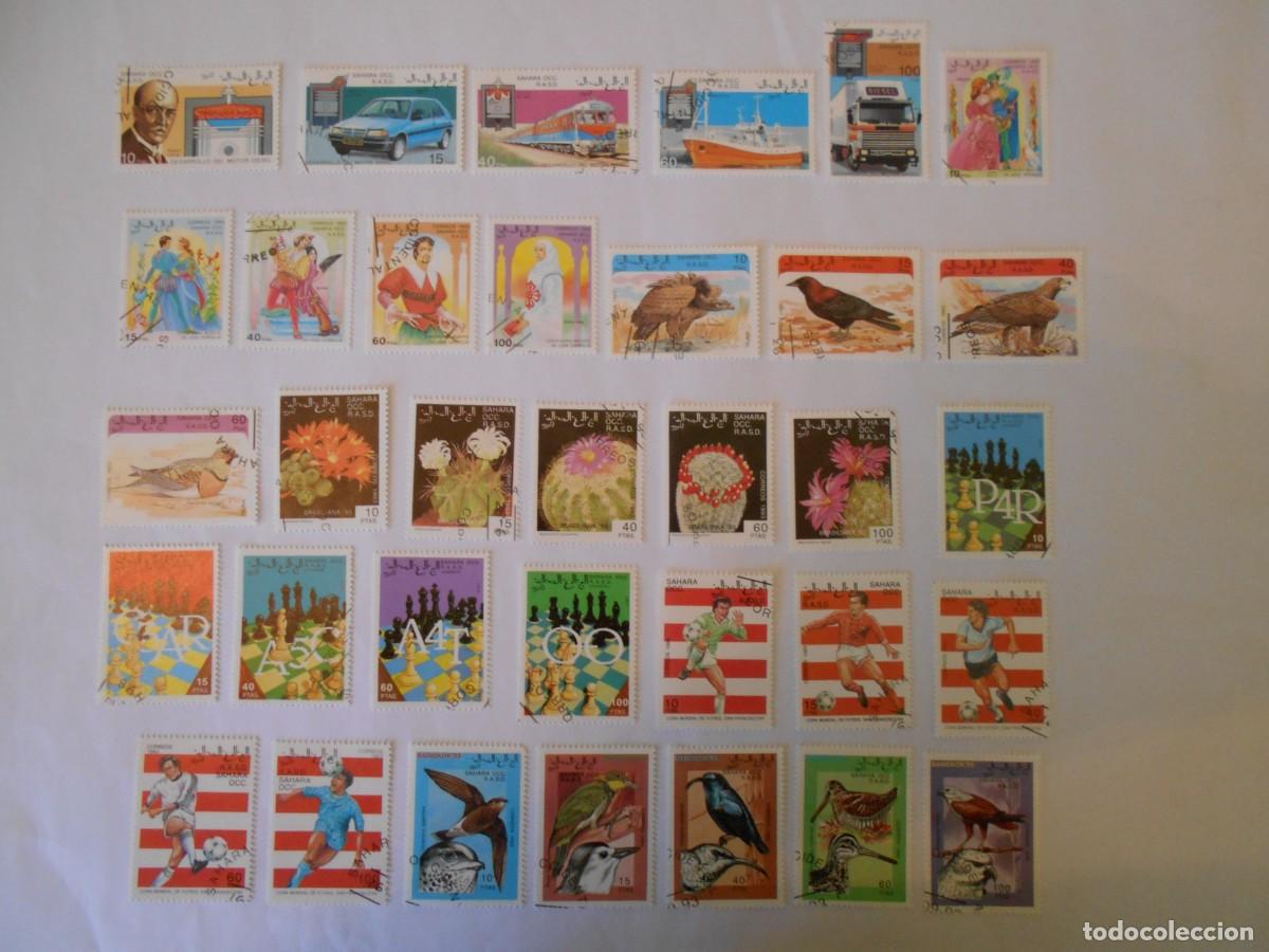 Sellos: SAHARA OCCIDENTAL-R.A.S.D.-90 SELLOS DIFERENTES-1993-1994-LOTE 2