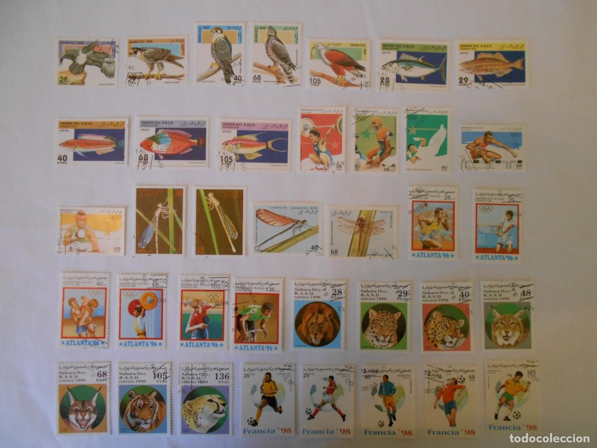 Sellos: SAHARA OCCIDENTAL-R.A.S.D.-80 SELLOS DIFERENTES-1995-1996-LOTE 3