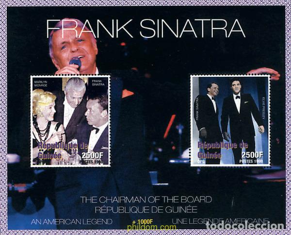 Sellos: 605721 MNH GUINEA 1998 HOMENAJE AL ACTOR Y CANTANTE FRANK SINATRA