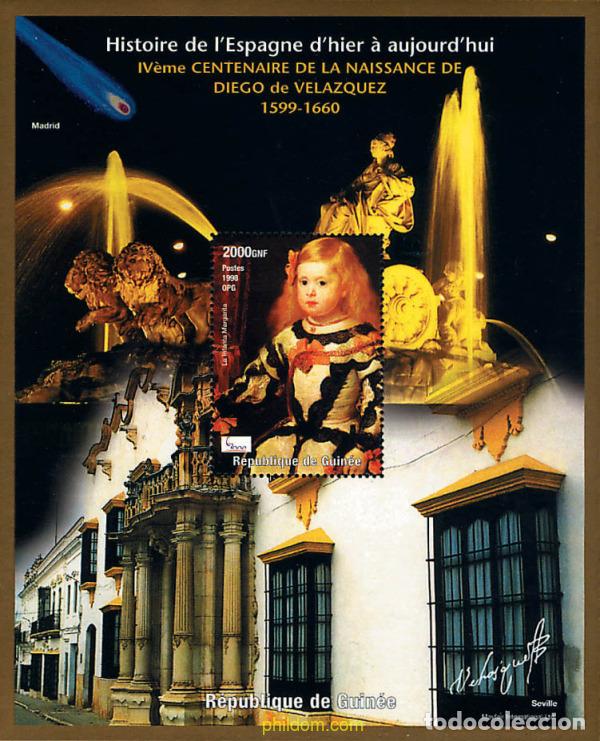 Sellos: 312995 MNH GUINEA 1998 HISTORIA DE LA ESPA&Ntilde;A DE AYER Y DE HOY. PINTURAS
