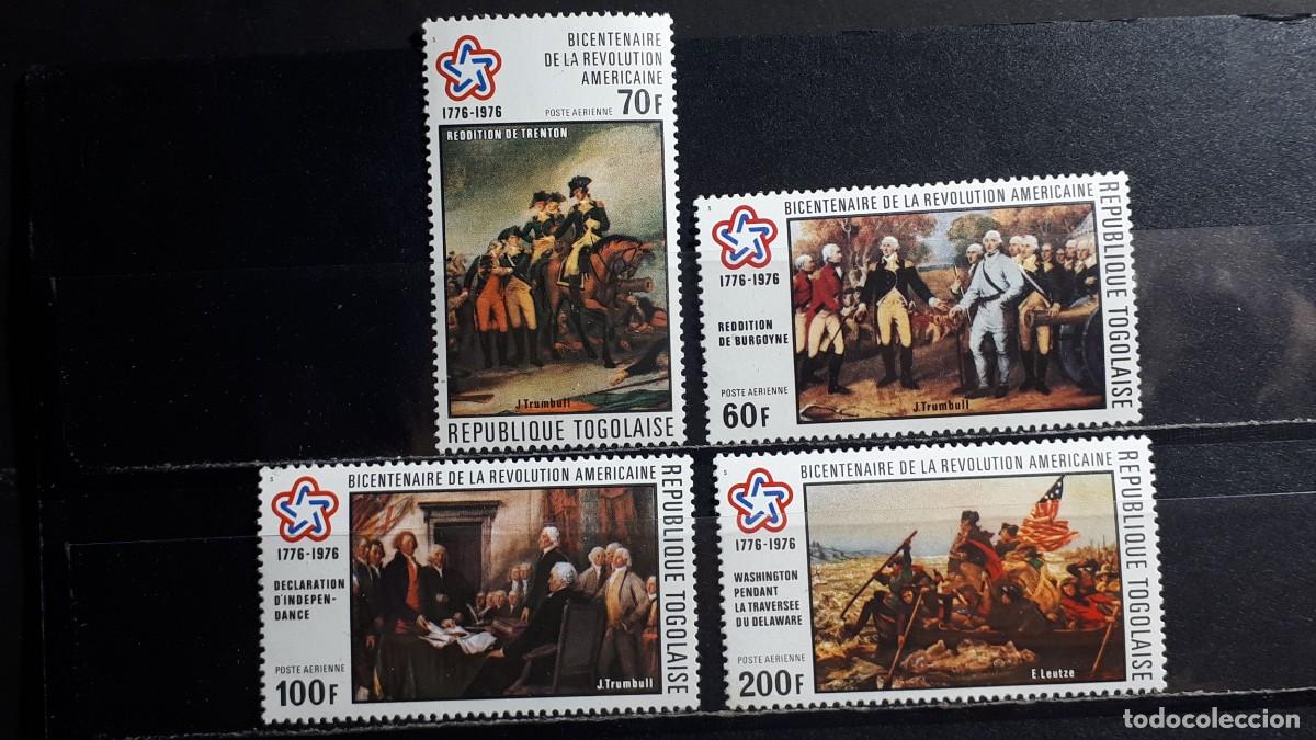 Sellos: TOGO. A&Ntilde;O 1976. **. YVERT A&eacute;reo 272/5