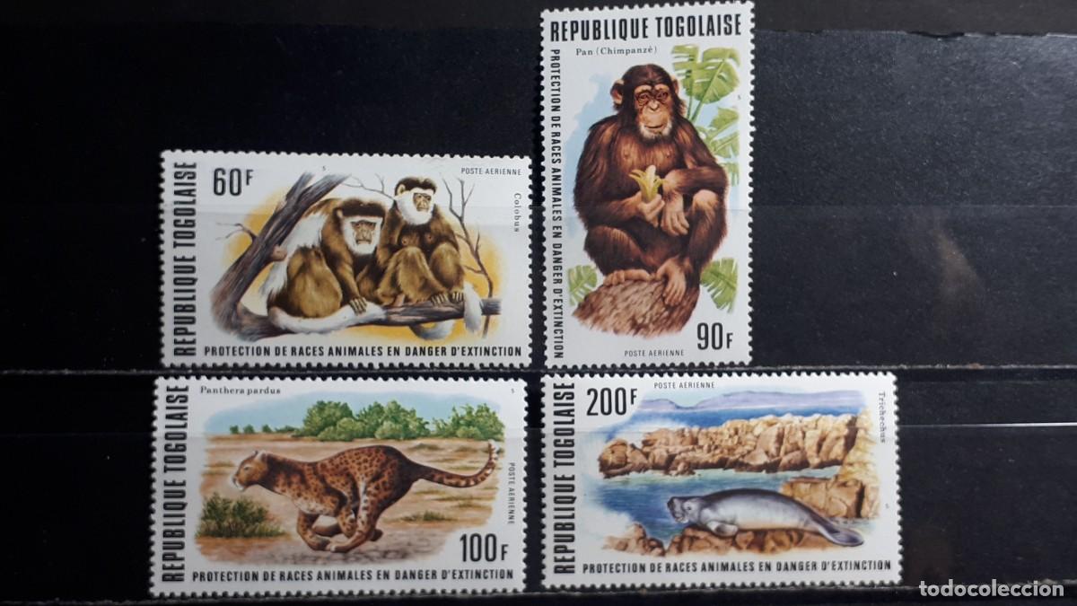 Sellos: TOGO. A&Ntilde;O 1977. **. YVERT A&eacute;reo 319/22