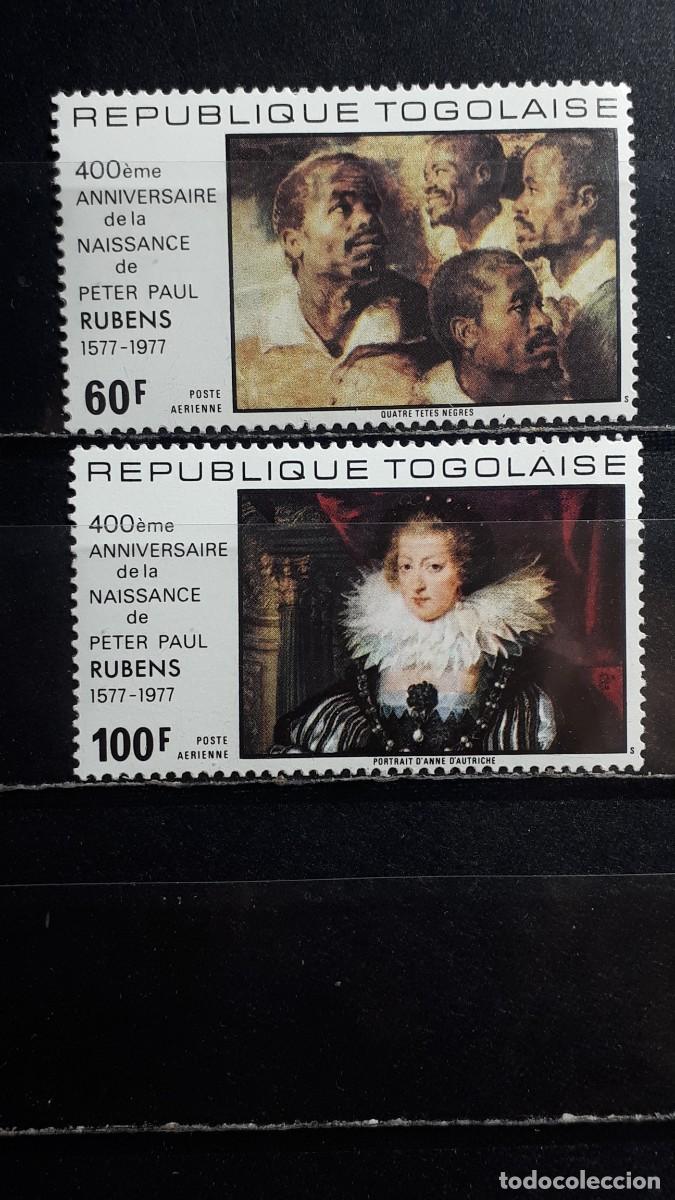 Sellos: TOGO. A&Ntilde;O 1977. **. YVERT A&eacute;reo 326/7