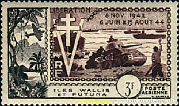 Sellos: 88709 MNH WALLIS Y FUTUNA 1954 10 ANIVERSARIO DE LA LIBERACION