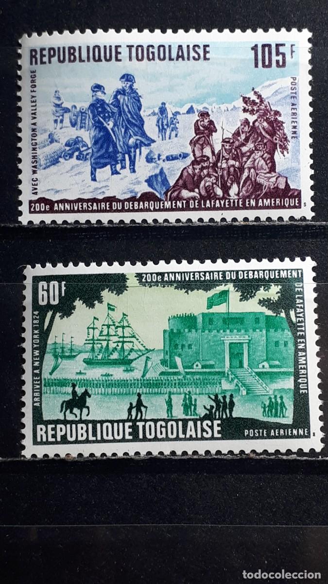Sellos: TOGO. A&Ntilde;O 1977. **. YVERT A&eacute;reo 331/2