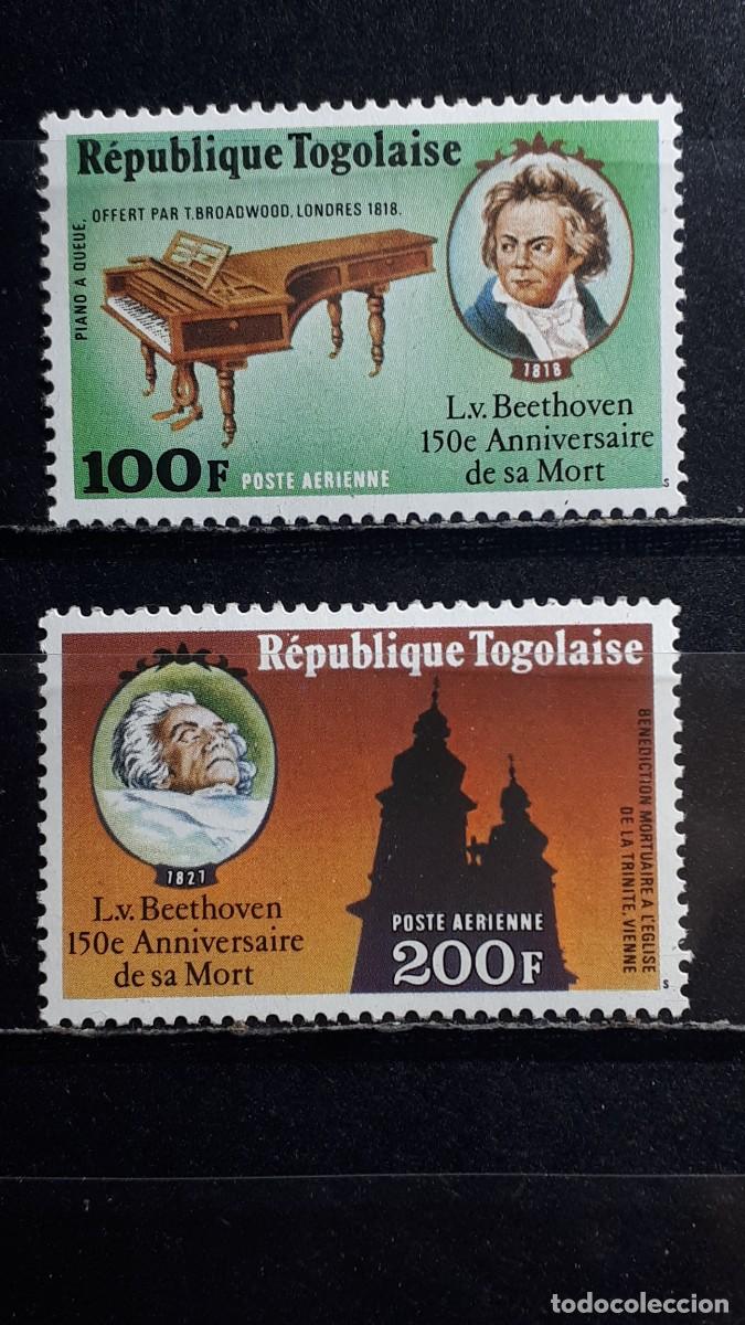 Sellos: TOGO. A&Ntilde;O 1977. **. YVERT A&eacute;reo 307/8