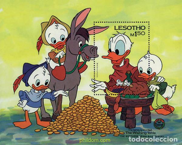 Sellos: 48540 MNH LESOTHO 1985 NAVIDAD. BICENTENARIO DE LOS HERMANOS GRIMM