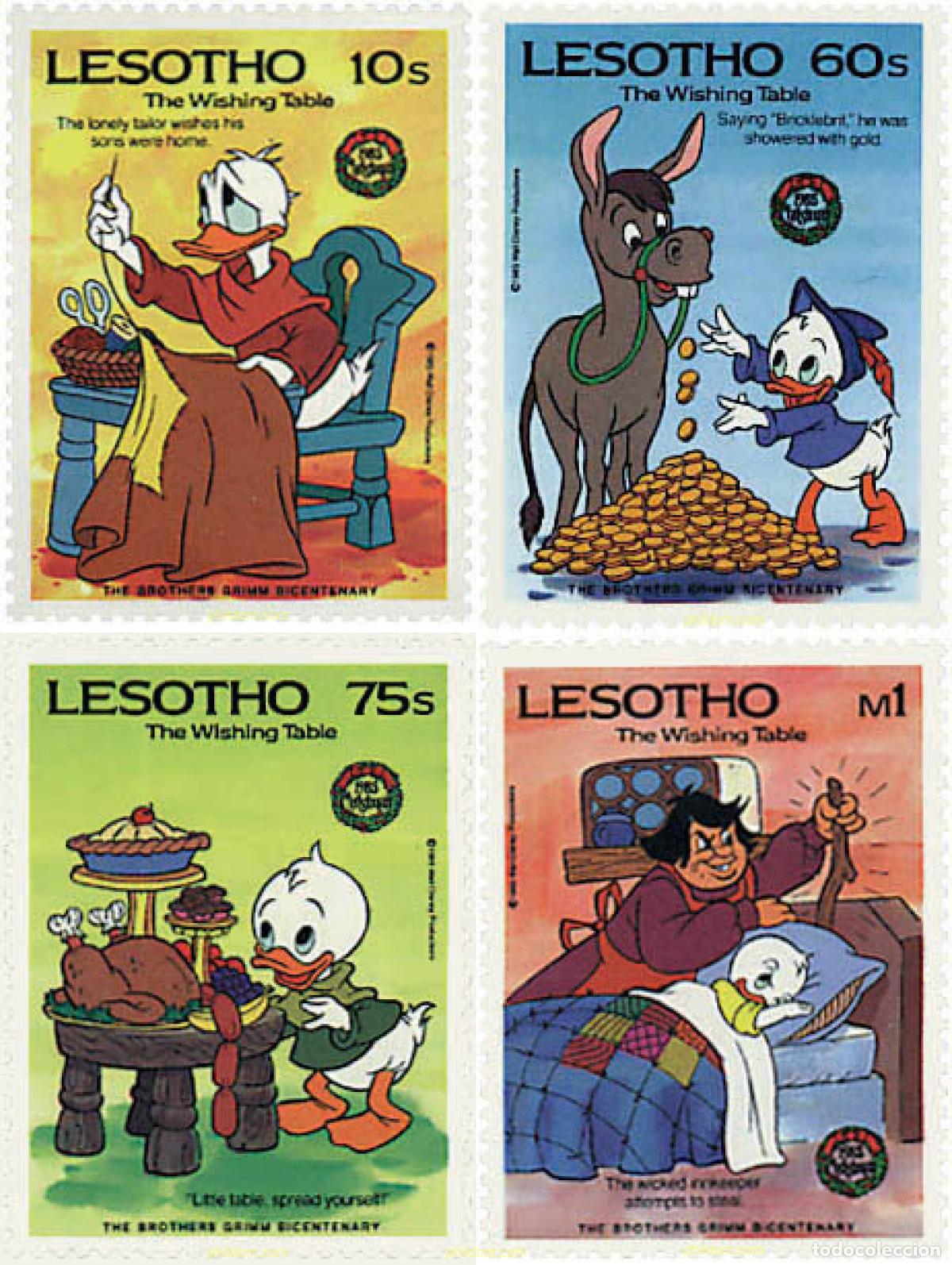 Sellos: 49005 MNH LESOTHO 1985 NAVIDAD. BICENTENARIO DE LOS HERMANOS GRIMM