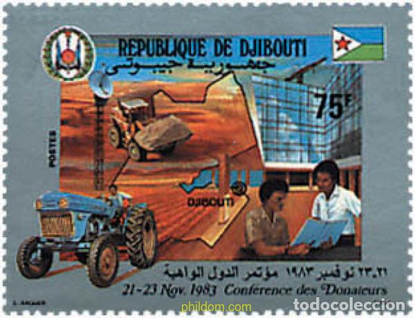 Sellos: 40619 MNH DJIBOUTI 1983 CONFERENCIA DE LOS DONANTES EN DJIBOUTI