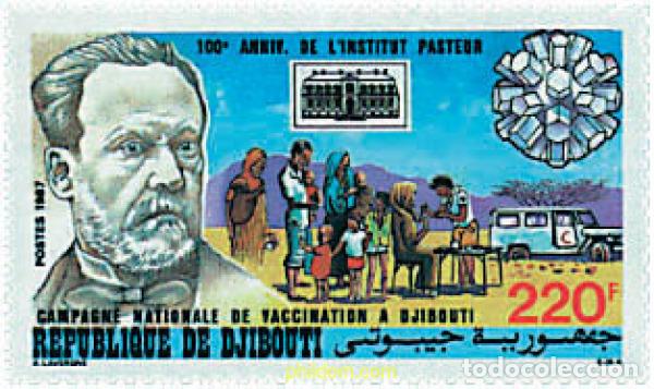 Sellos: 40639 MNH DJIBOUTI 1987 CENTENARIO DEL INSTITUTO PASTEUR