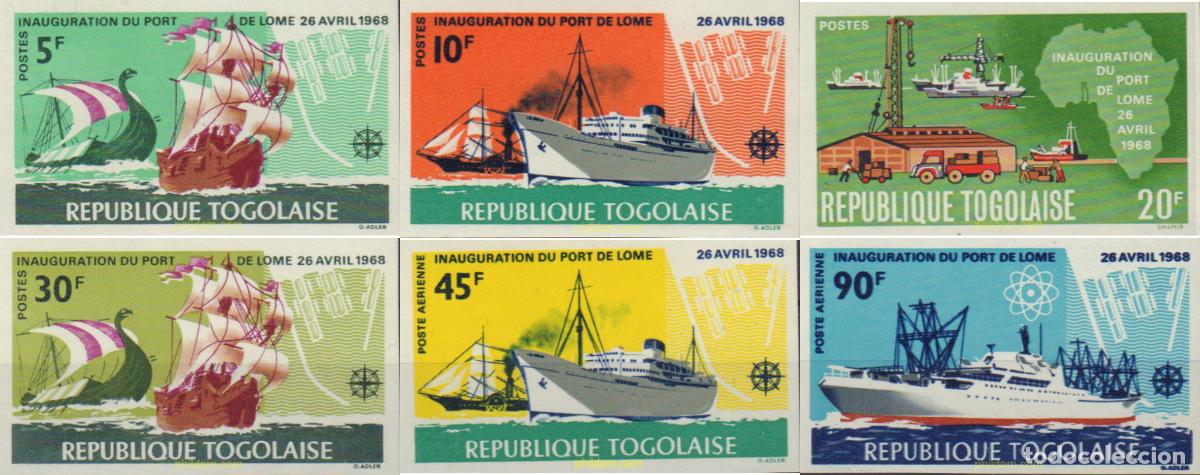 Sellos: 19434 MNH TOGO 1968 INAUGURACION DEL PUERTO DE LOME