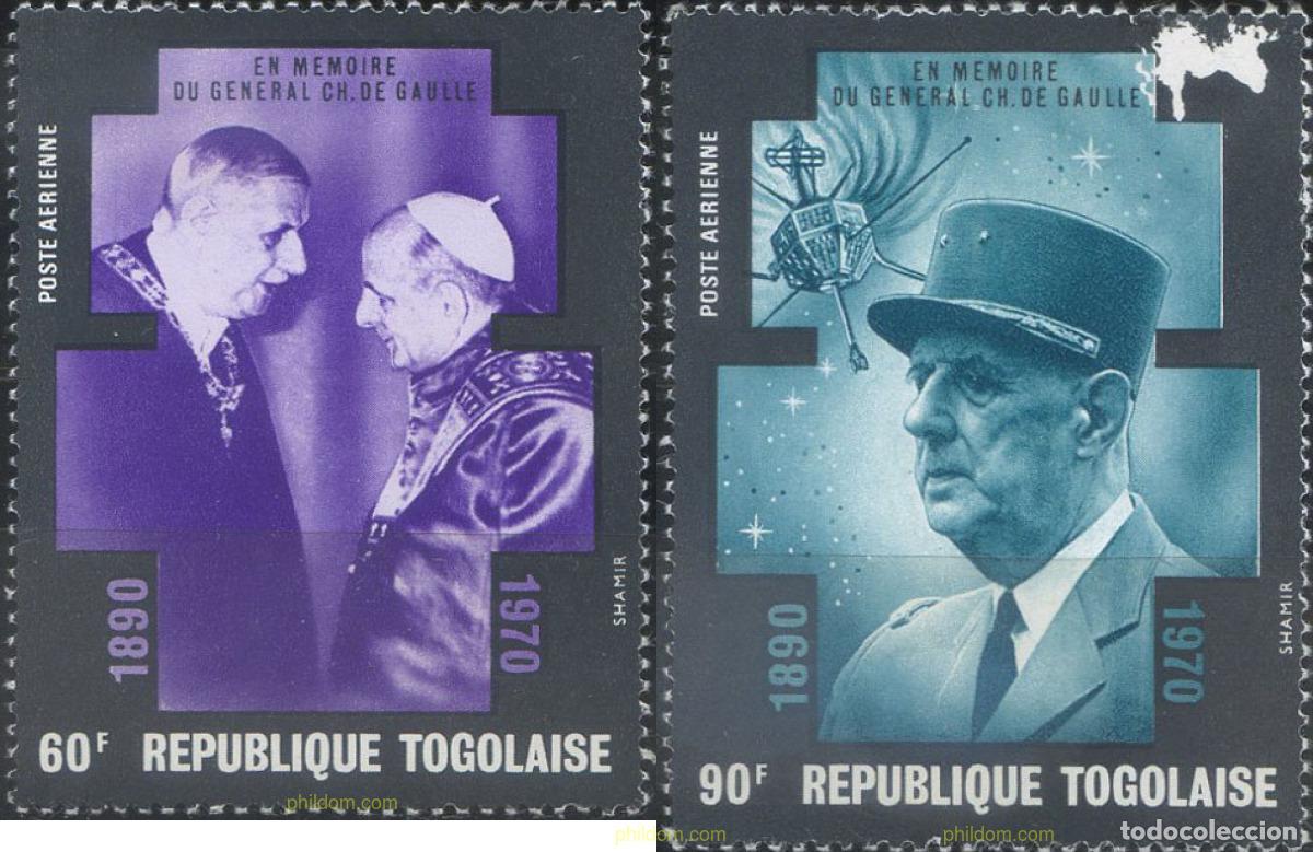 Sellos: 656961 HINGED TOGO 1971 CHARLES DE GAULLE