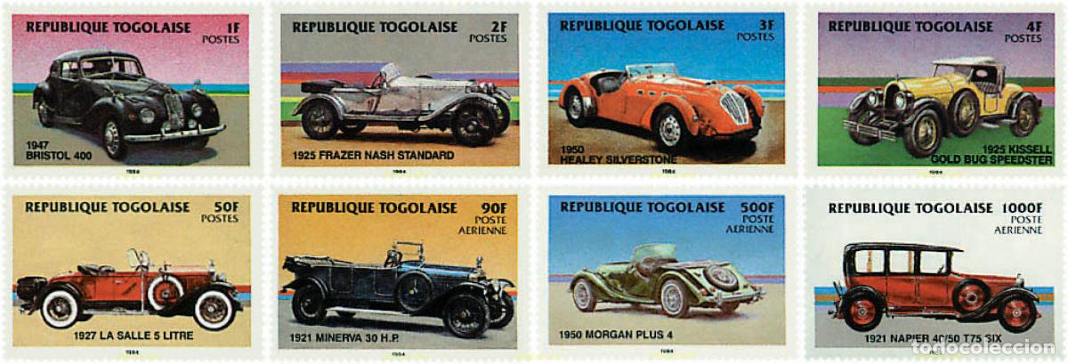 Sellos: 46310 MNH TOGO 1984 AUTOMOVILES ANTIGUOS