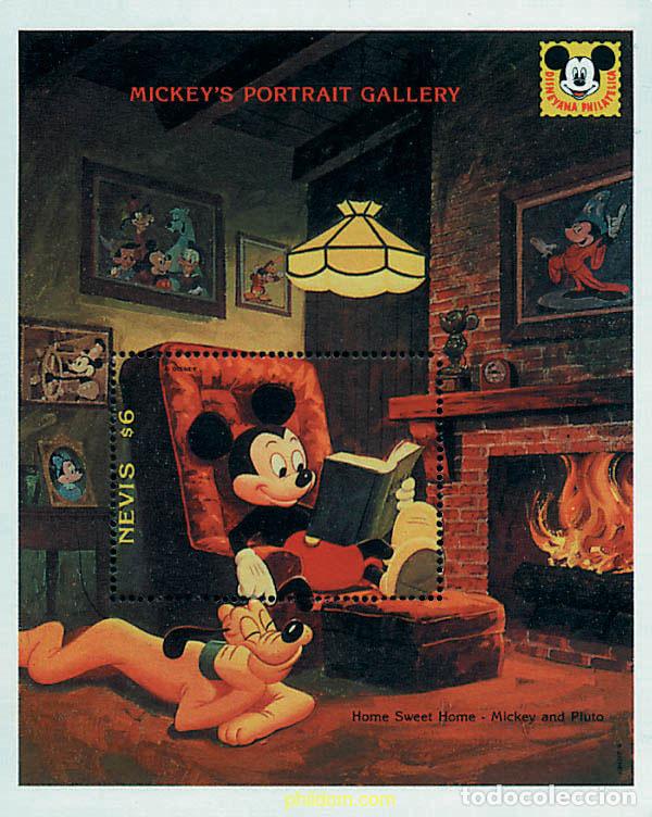 Timbres: 347394 MNH NEVIS 1992 ALBUM DE RETRATOS DE MICKEY Y MINNIE