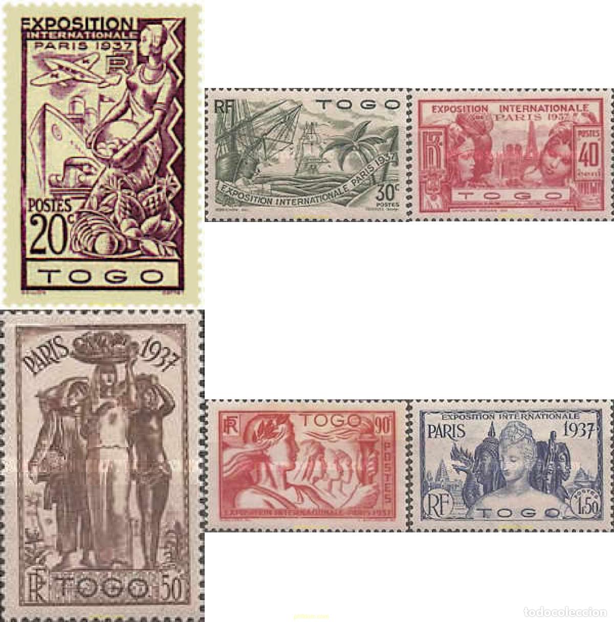 Timbres: 365511 HINGED TOGO 1937 EXPOSICION INTERNACIONAL DE PARIS