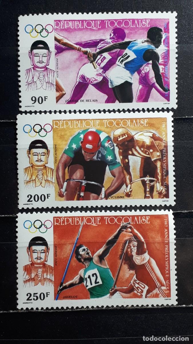 Sellos: TOGO. A&Ntilde;O 1987. **. YVERT A&eacute;reo 642/4