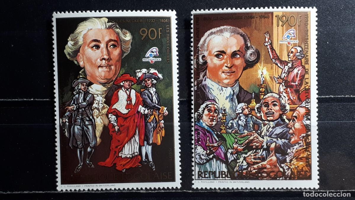 Sellos: TOGO. A&Ntilde;O 1989. **. YVERT 1272/3