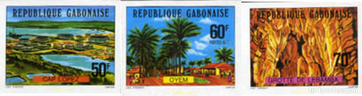 Timbres: 19512 MNH GABON 1977 VISTAS DE GABON