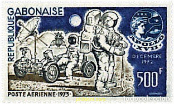Timbres: 72899 MNH GABON 1973 APOLLO XVII