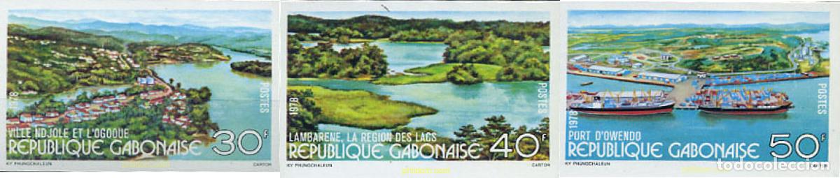 Sellos: 19516 MNH GABON 1978 VISTAS DE GABON