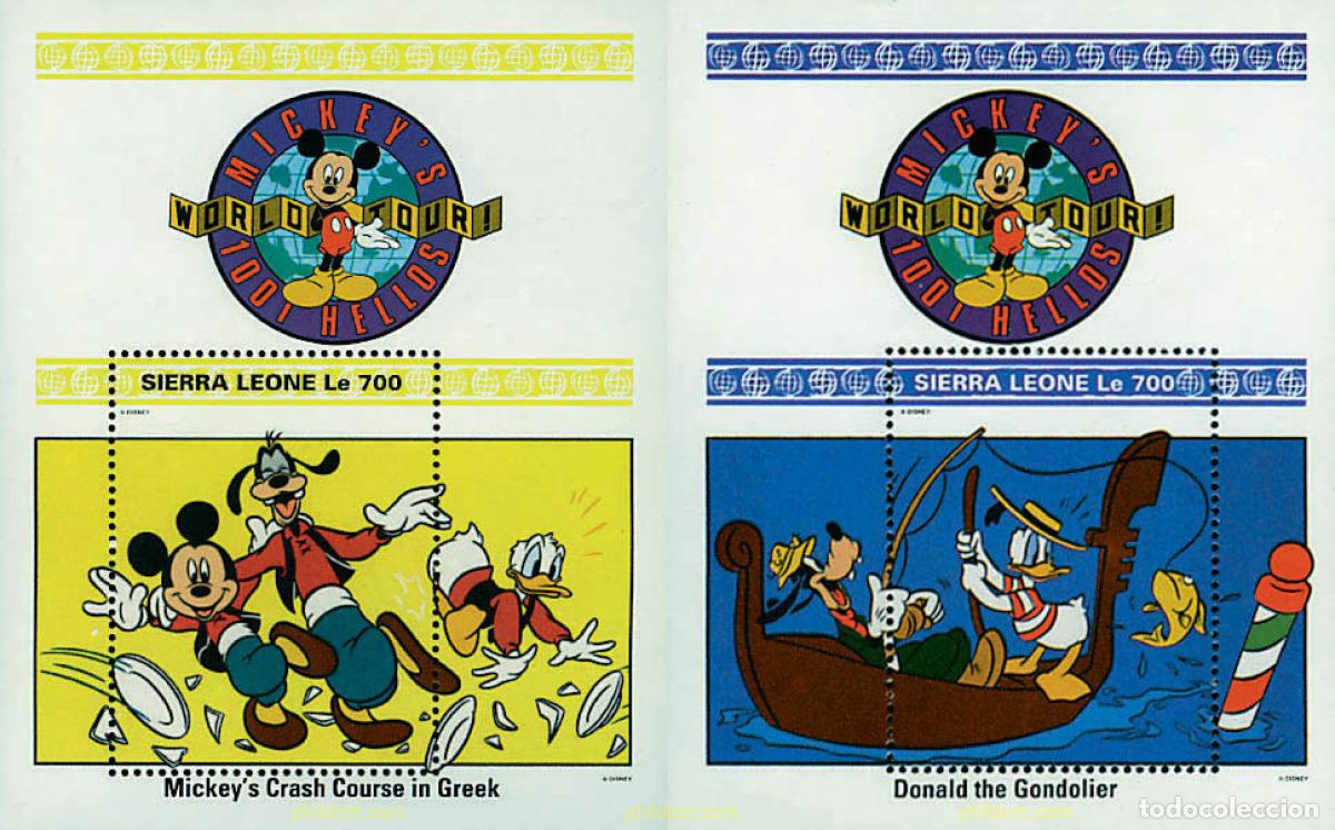 Sellos: 249523 MNH SIERRA LEONA 1992 VIAJES DE MICKEY POR EL MUNDO