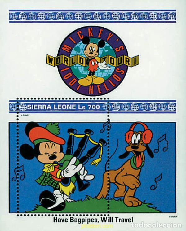 Sellos: 362128 MNH SIERRA LEONA 1992 VIAJES DE MICKEY POR EL MUNDO
