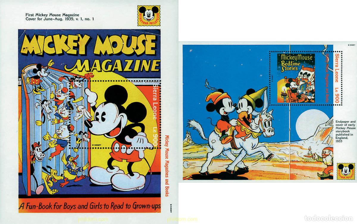 Sellos: 362149 MNH SIERRA LEONA 1992 LITERATURA DE MICKEY