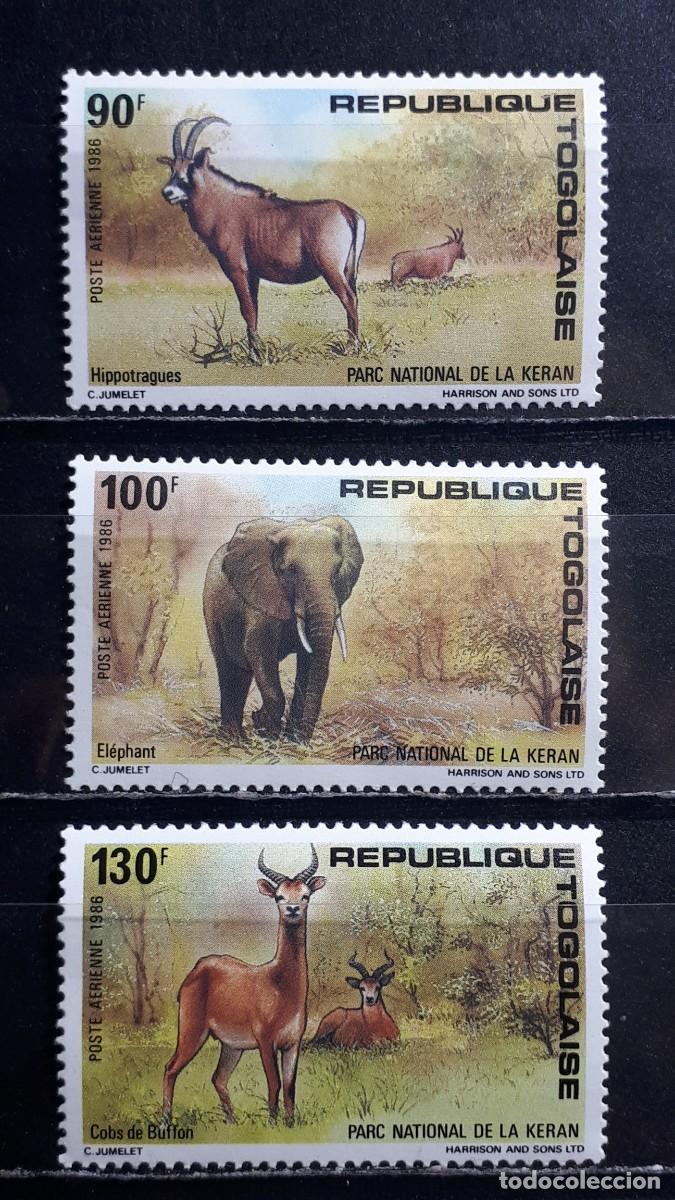 Stamps: TOGO. A&Ntilde;O 1986. **. YVERT A&eacute;reo 617/9